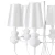 Lampa wisząca QUEEN-6 biała - ST-7105-6S white - Step Into Design